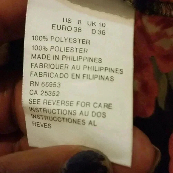 Leslie Faye 1980's Vintage Floral 2 Piece Skirt/ Top Set 8 - Picture 7 of 9